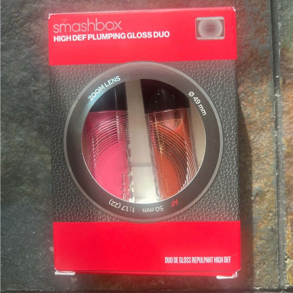 💕SMASHBOX💕 high def plumping lip gloss duo set NIB